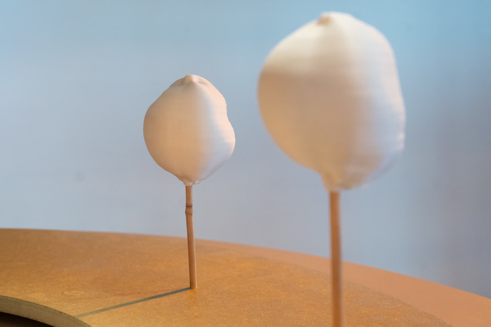 Two data sculptures